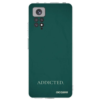 Picasee Xiaomi Redmi Note 11 Hülle - Transparentes Silikon - Addicted