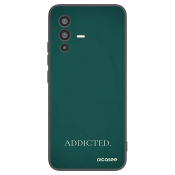 Picasee Vivo V23 5G Hülle - Schwarzes Silikon - Addicted