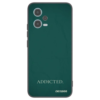 Picasee Xiaomi Redmi Note 12 5G Hülle - Schwarzes Silikon - Addicted