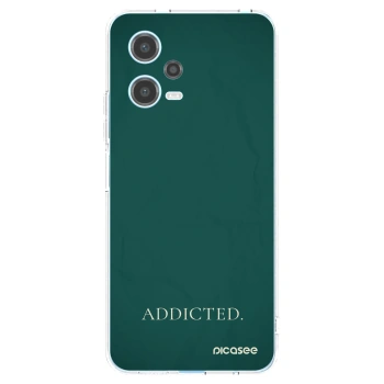 Picasee Xiaomi Redmi Note 12 5G Hülle - Transparentes Silikon - Addicted