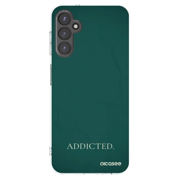 Picasee Samsung Galaxy A14 4G A145R Hülle - Transparentes Silikon - Addicted