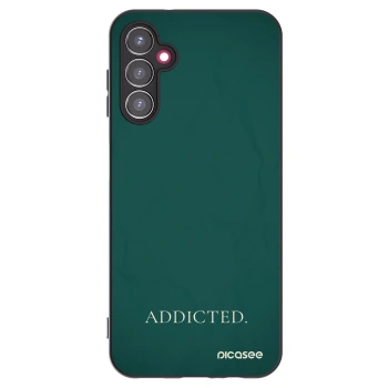 Picasee Samsung Galaxy A14 5G A146P Hülle - Schwarzes Silikon - Addicted
