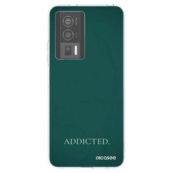 Picasee Xiaomi Poco F5 Pro 5G Hülle - Transparentes Silikon - Addicted