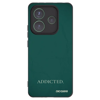 Picasee Xiaomi Redmi Note 14 5G Hülle - Schwarzes Silikon - Addicted