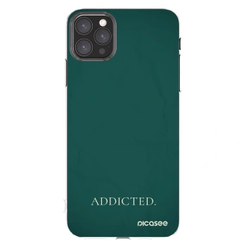 Picasee Apple iPhone 11 Pro Max Hülle - Transparentes Silikon - Addicted