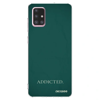 Picasee Samsung Galaxy A71 A715F Hülle - Transparentes Silikon - Addicted