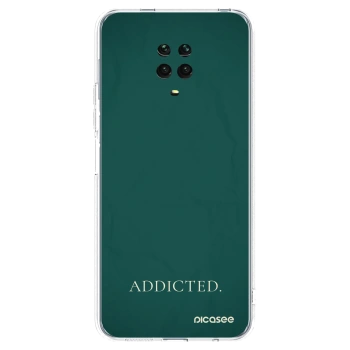 Picasee Xiaomi Redmi Note 9S Hülle - Transparentes Silikon - Addicted