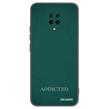 Picasee Xiaomi Redmi Note 9S Hülle - Schwarzes Silikon - Addicted