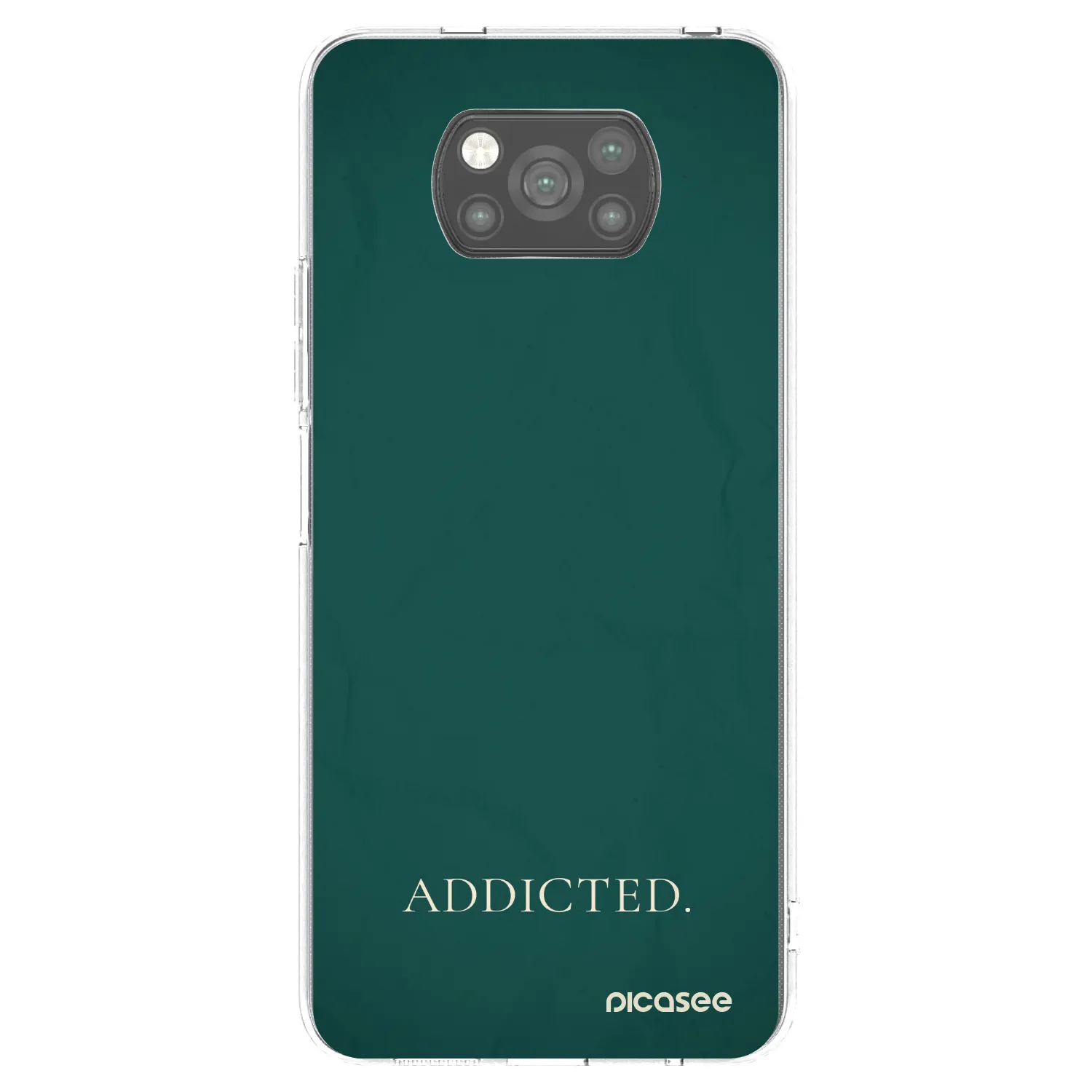 Picasee Xiaomi Poco X3 Hülle - Schwarzes Silikon - Addicted