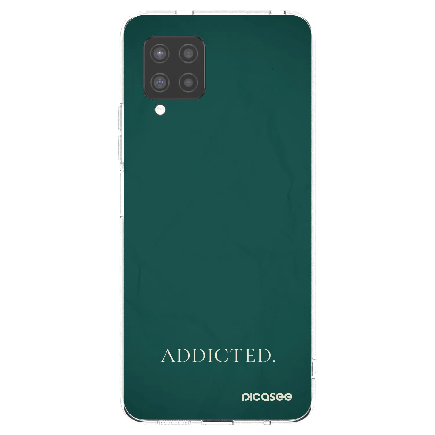 Picasee Samsung Galaxy A42 A426B Hülle - Transparentes Silikon - Addicted