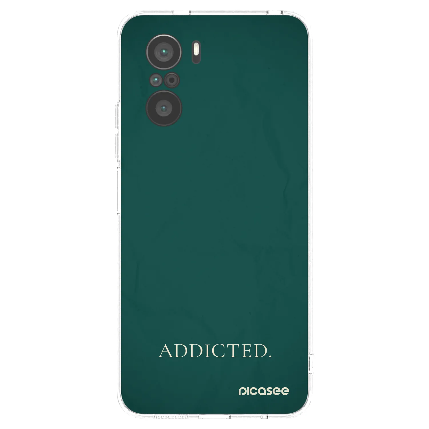 Picasee Xiaomi Poco F3 Hülle - Transparentes Silikon - Addicted