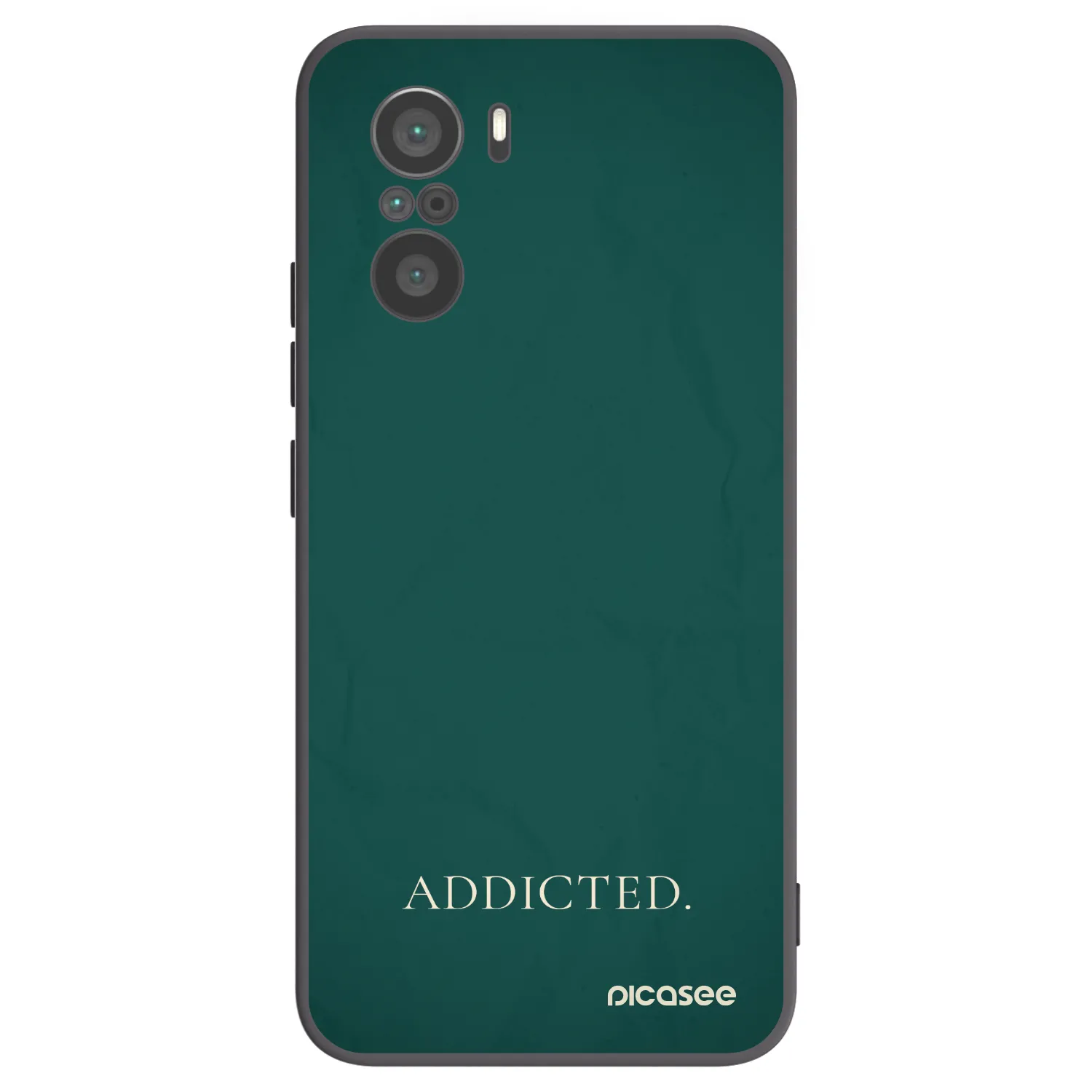 Picasee Xiaomi Poco F3 Hülle - Schwarzes Silikon - Addicted