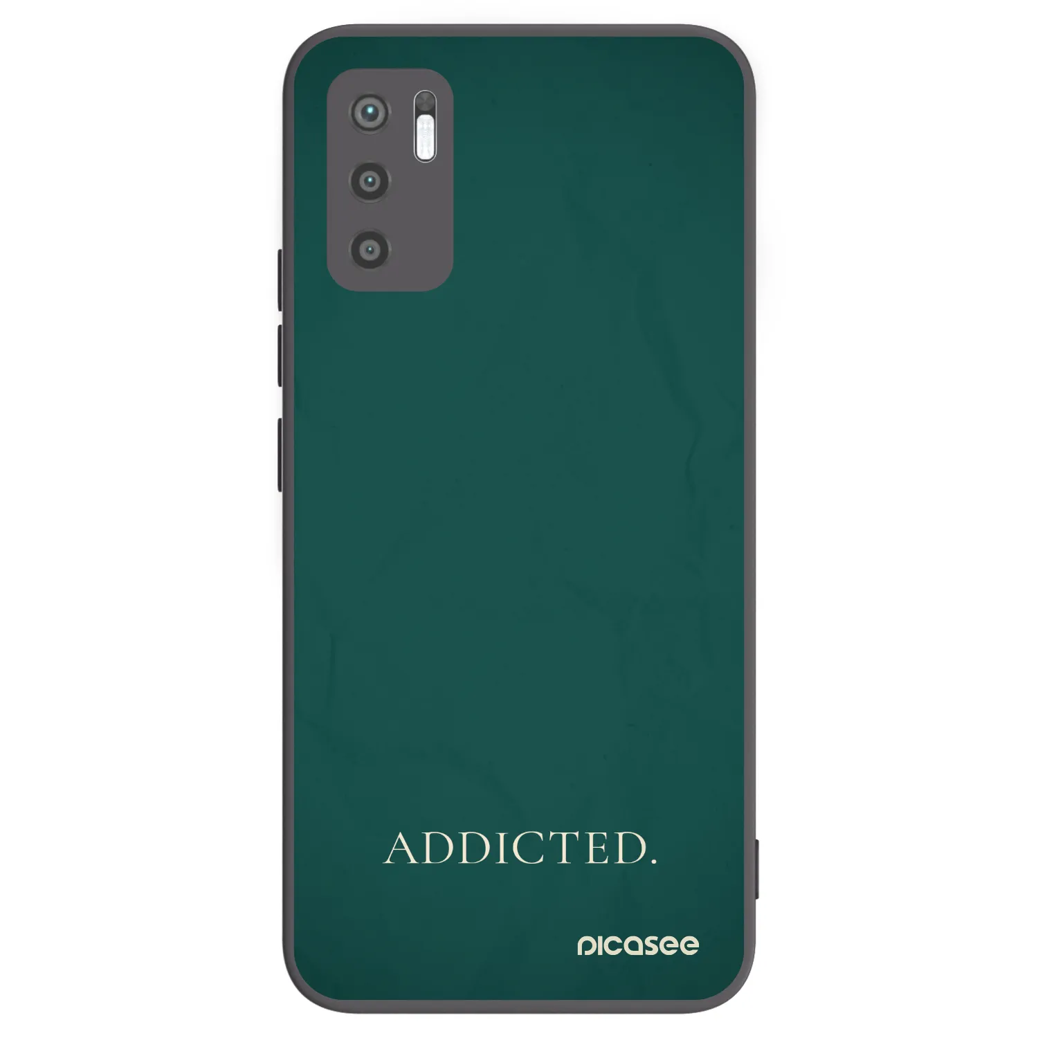 Picasee Xiaomi Redmi Note 10 5G Hülle - Schwarzes Silikon - Addicted