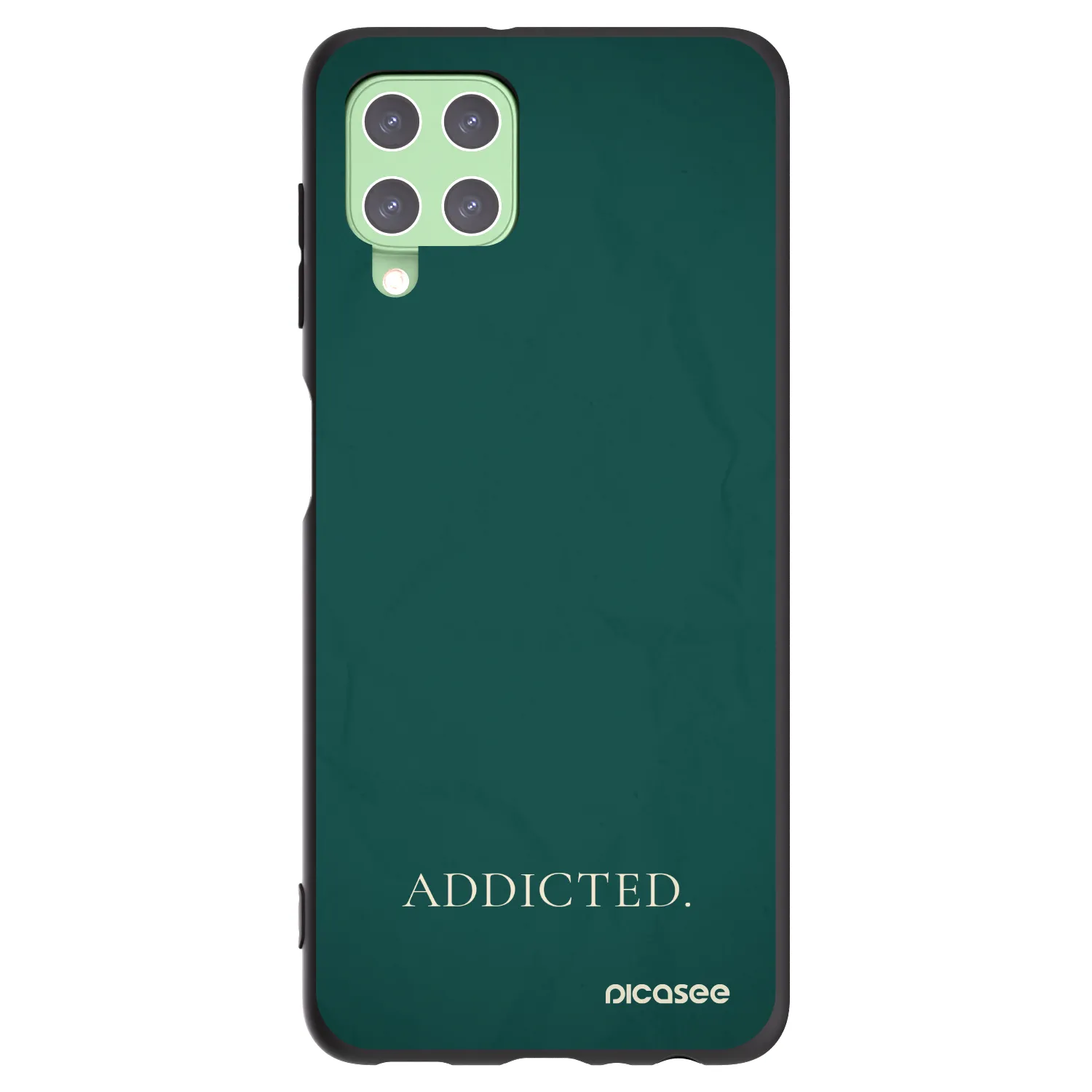 Picasee Samsung Galaxy A22 A225F 4G Hülle - Schwarzes Silikon - Addicted