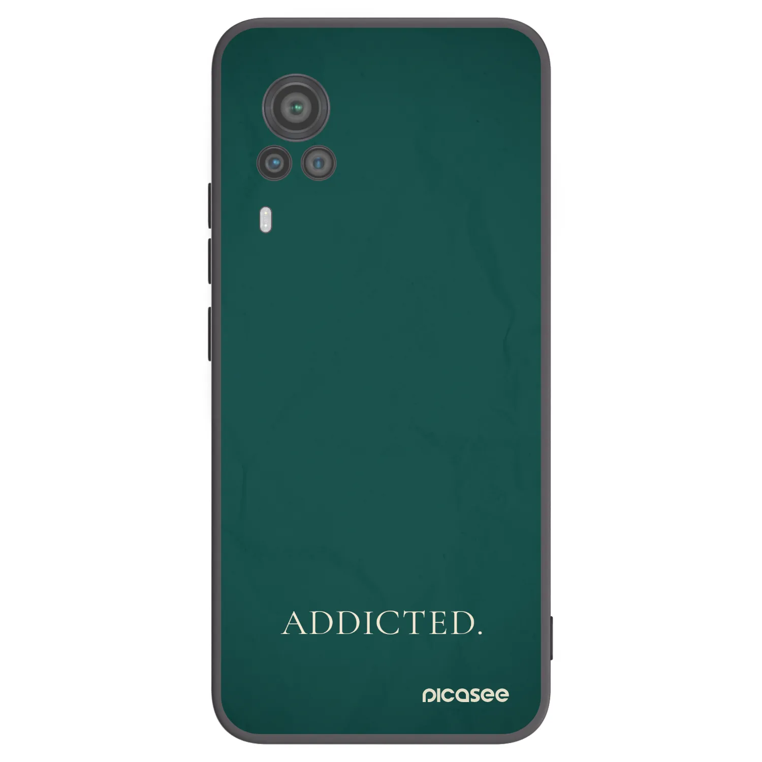 Picasee Vivo X60 Pro 5G Hülle - Schwarzes Silikon - Addicted