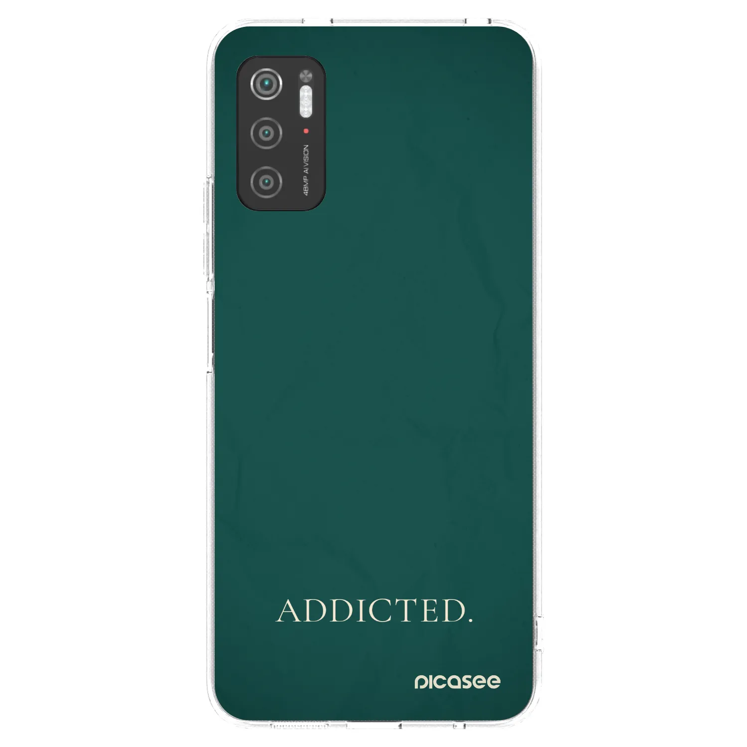 Picasee Xiaomi Poco M3 Pro 5G Hülle - Transparentes Silikon - Addicted