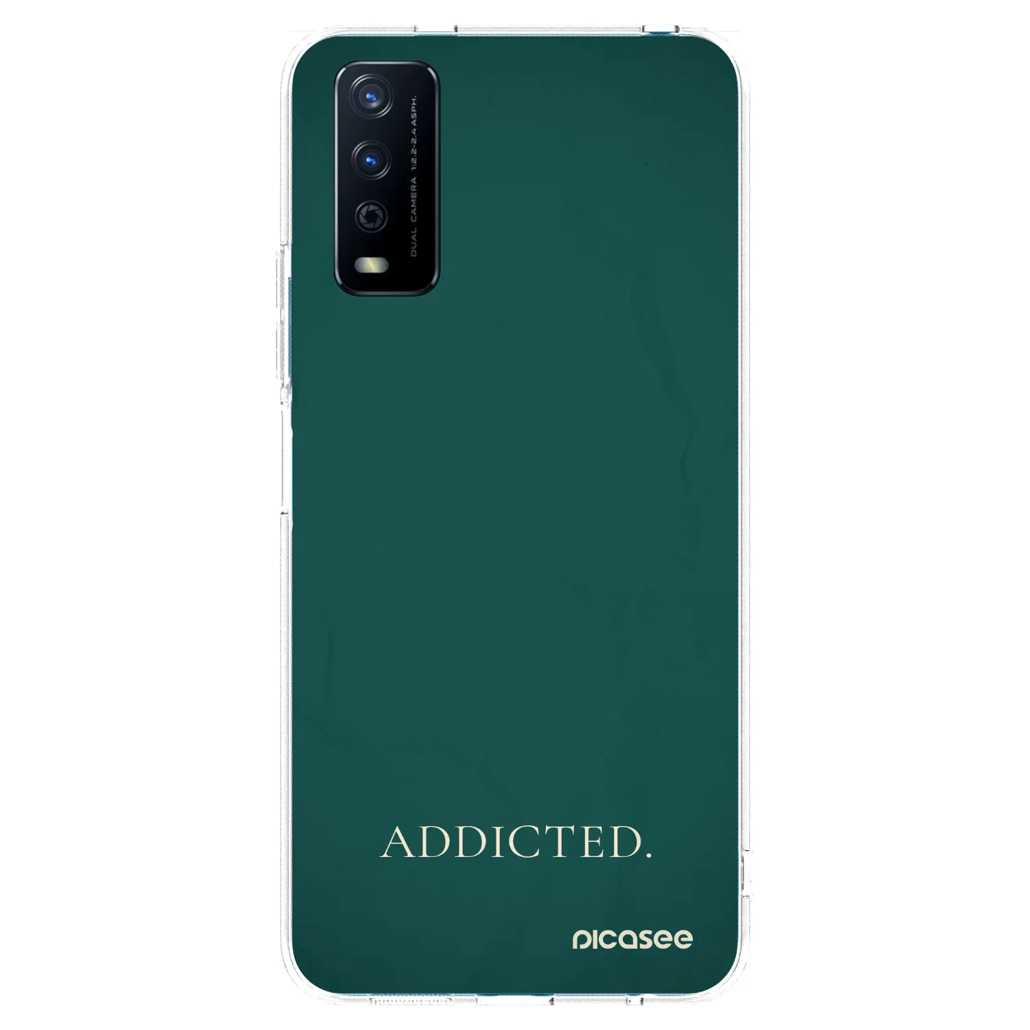 Picasee Vivo Y11s Hülle - Transparentes Silikon - Addicted