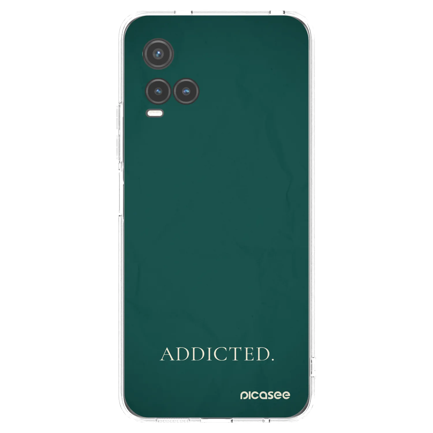Picasee Vivo Y33s Hülle - Transparentes Silikon - Addicted
