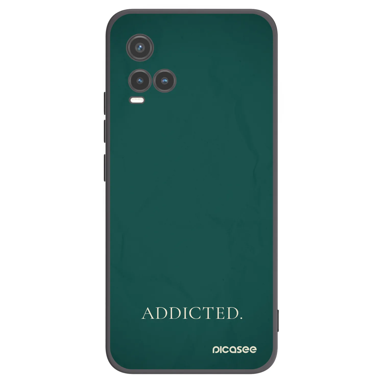 Picasee Vivo Y33s Hülle - Schwarzes Silikon - Addicted