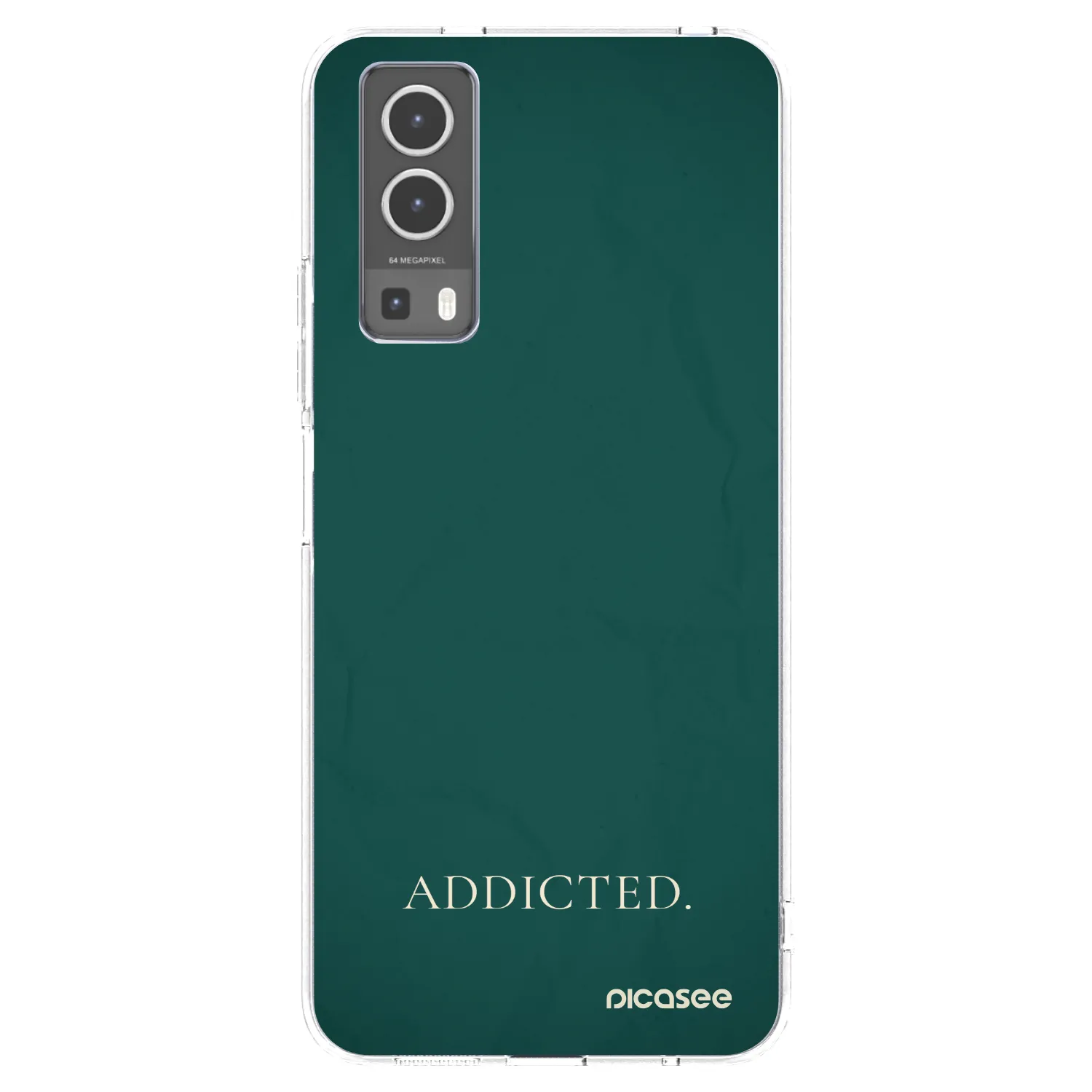 Picasee Vivo Y72 5G Hülle - Transparentes Silikon - Addicted