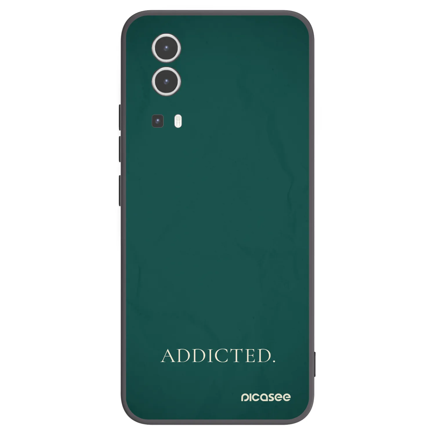 Picasee Vivo Y72 5G Hülle - Schwarzes Silikon - Addicted