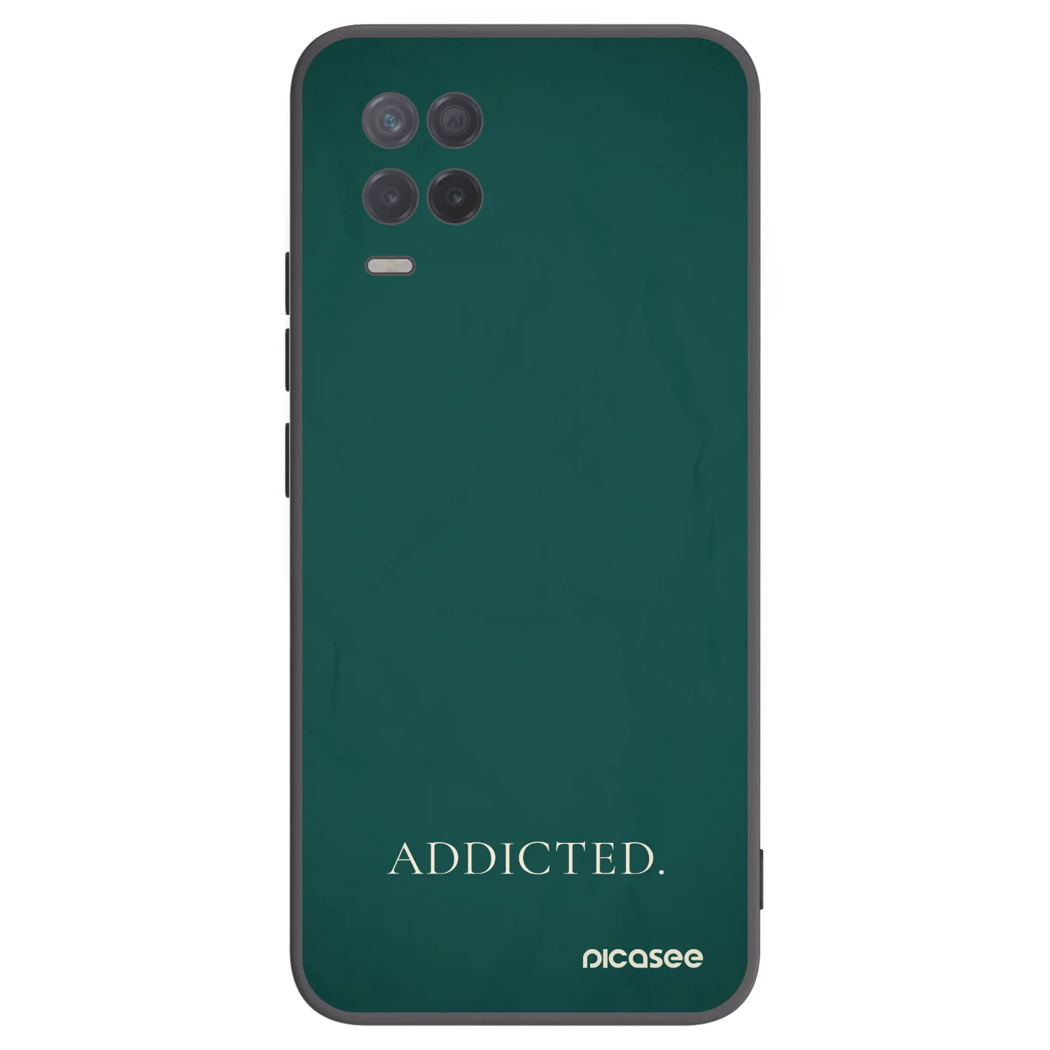 Picasee Realme 8 5G Hülle - Schwarzes Silikon - Addicted
