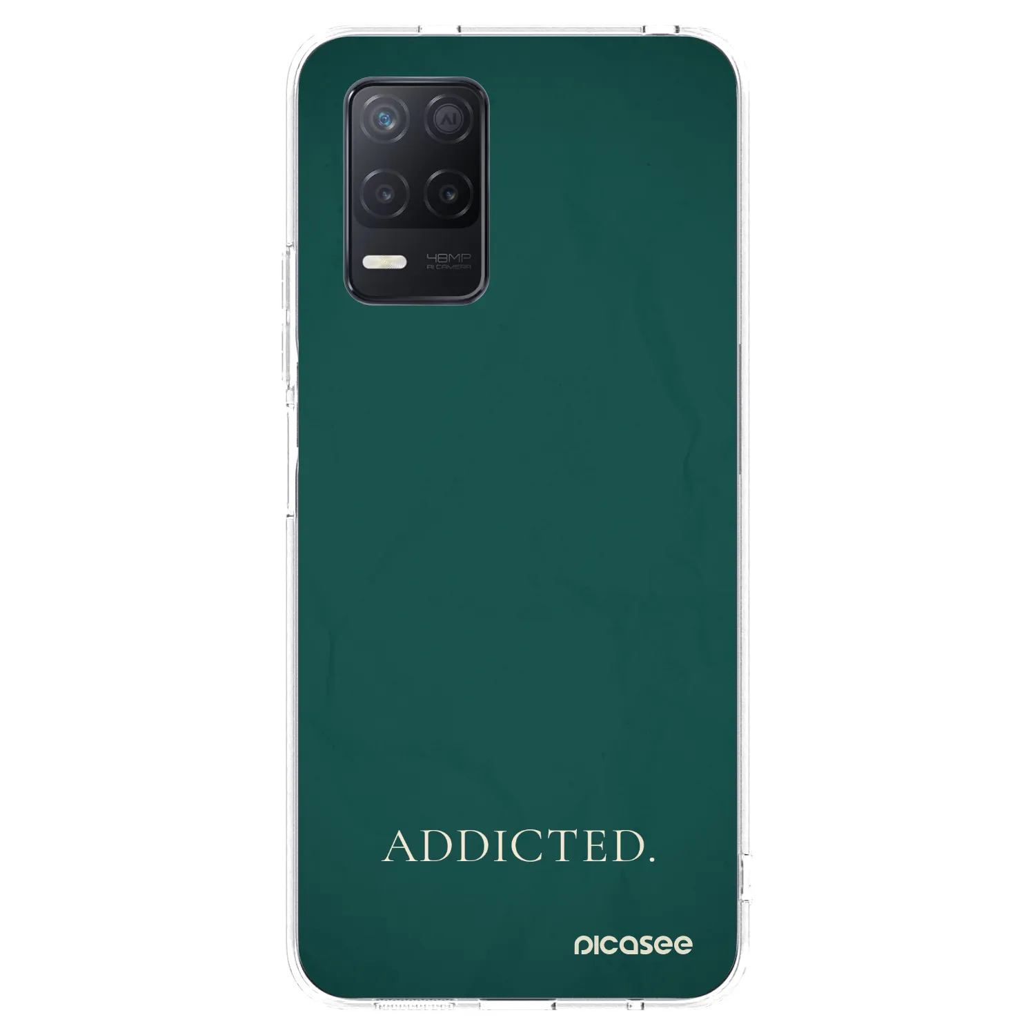 Picasee Realme 8 5G Hülle - Transparentes Silikon - Addicted