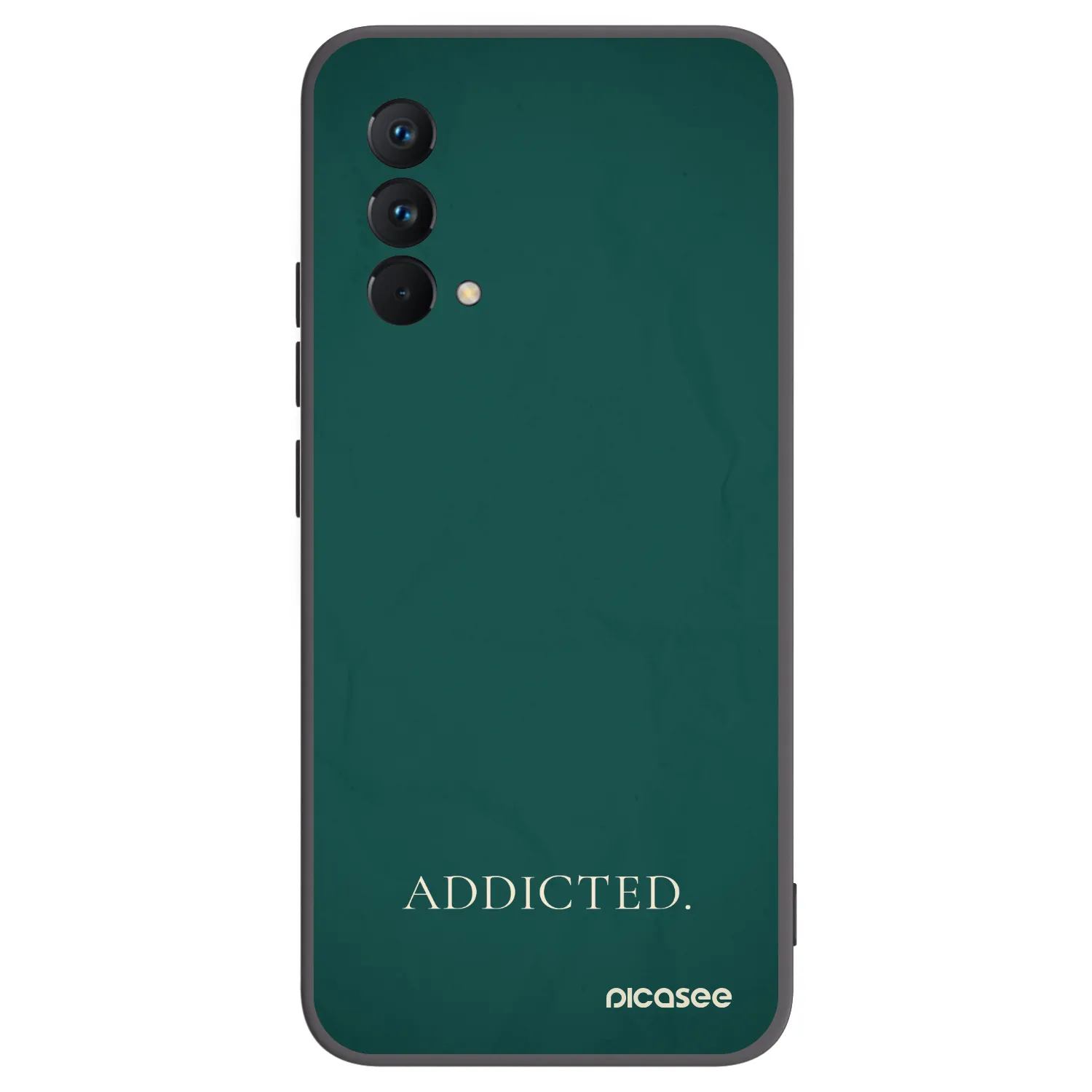 Picasee Realme GT Master Edition 5G Hülle - Schwarzes Silikon - Addicted