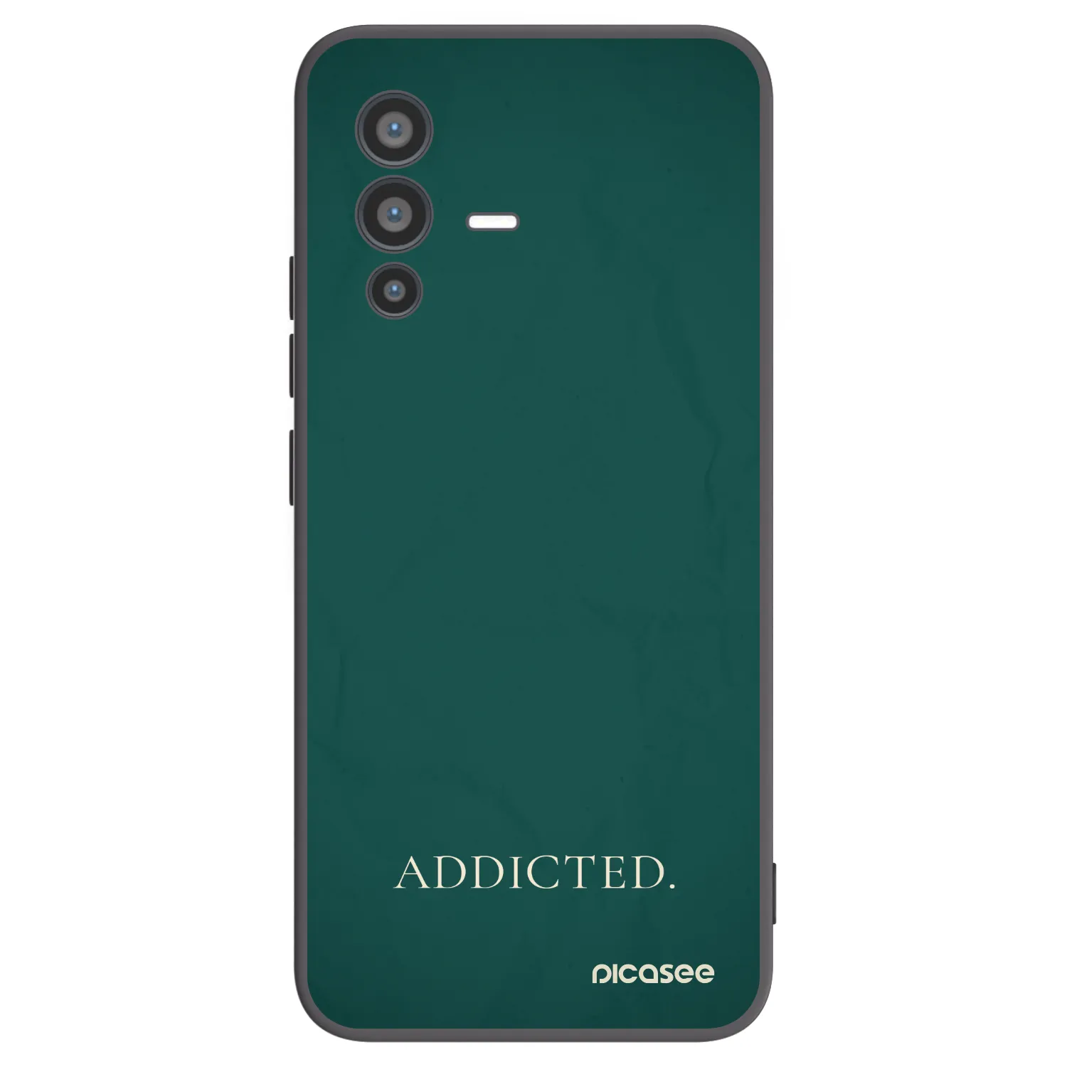 Picasee Vivo V23 5G Hülle - Schwarzes Silikon - Addicted