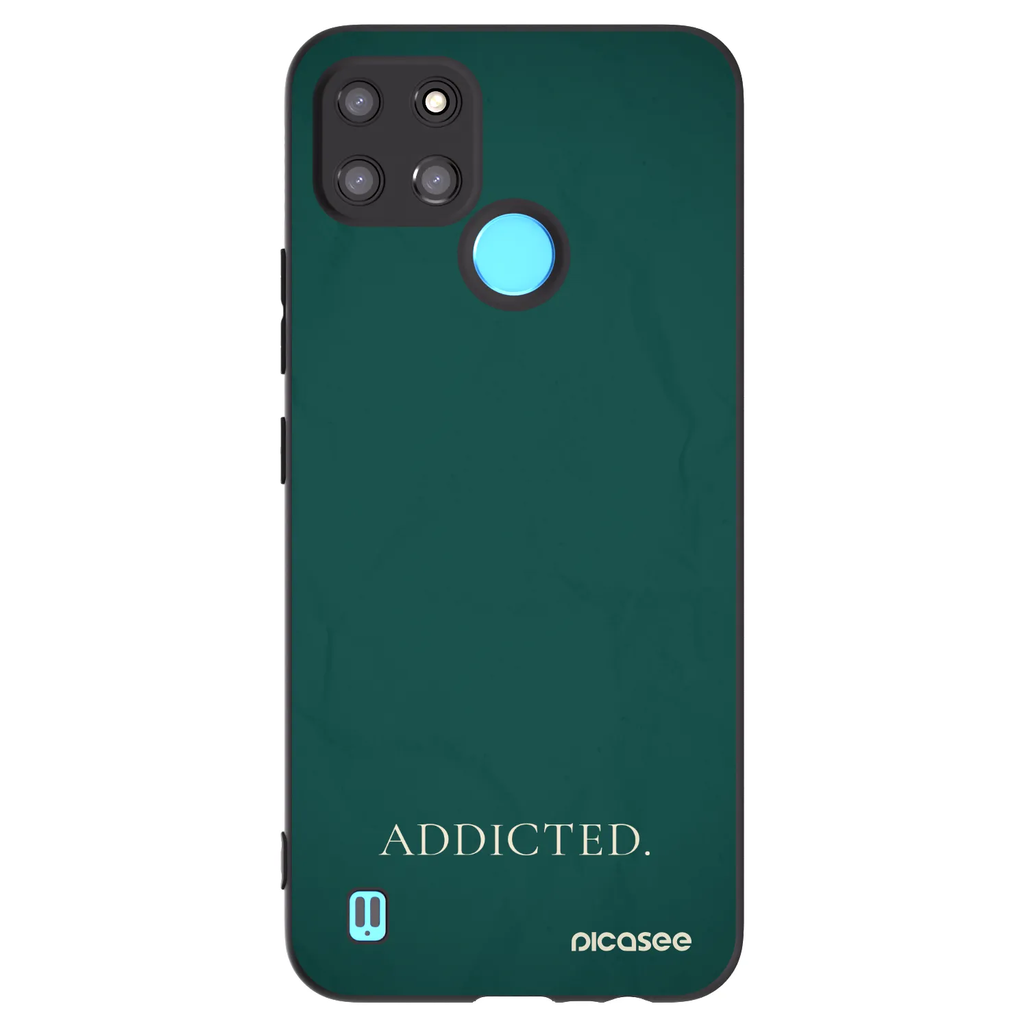Picasee Realme C21Y Hülle - Schwarzes Silikon - Addicted