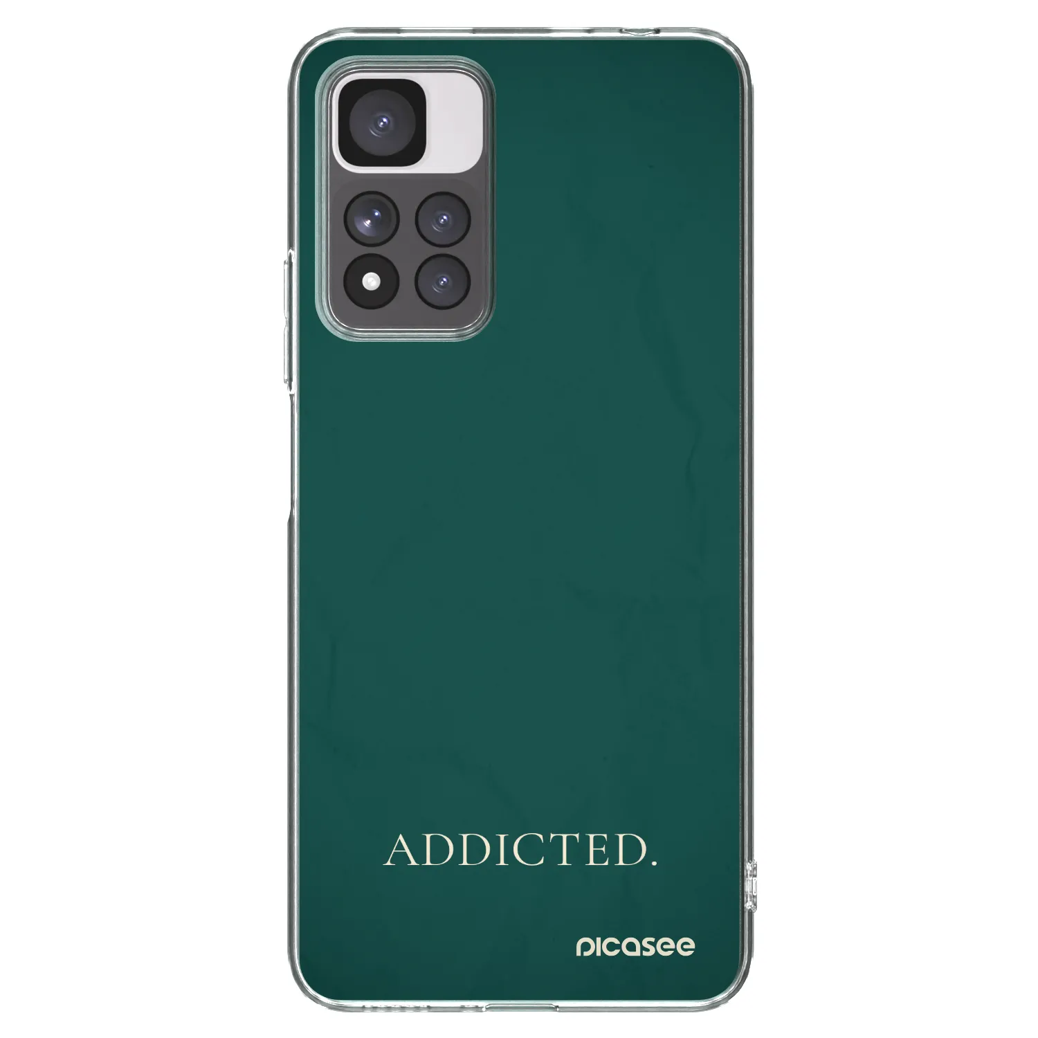 Picasee Xiaomi Redmi Note 11 Pro+ 5G Hülle - Transparentes Silikon - Addicted