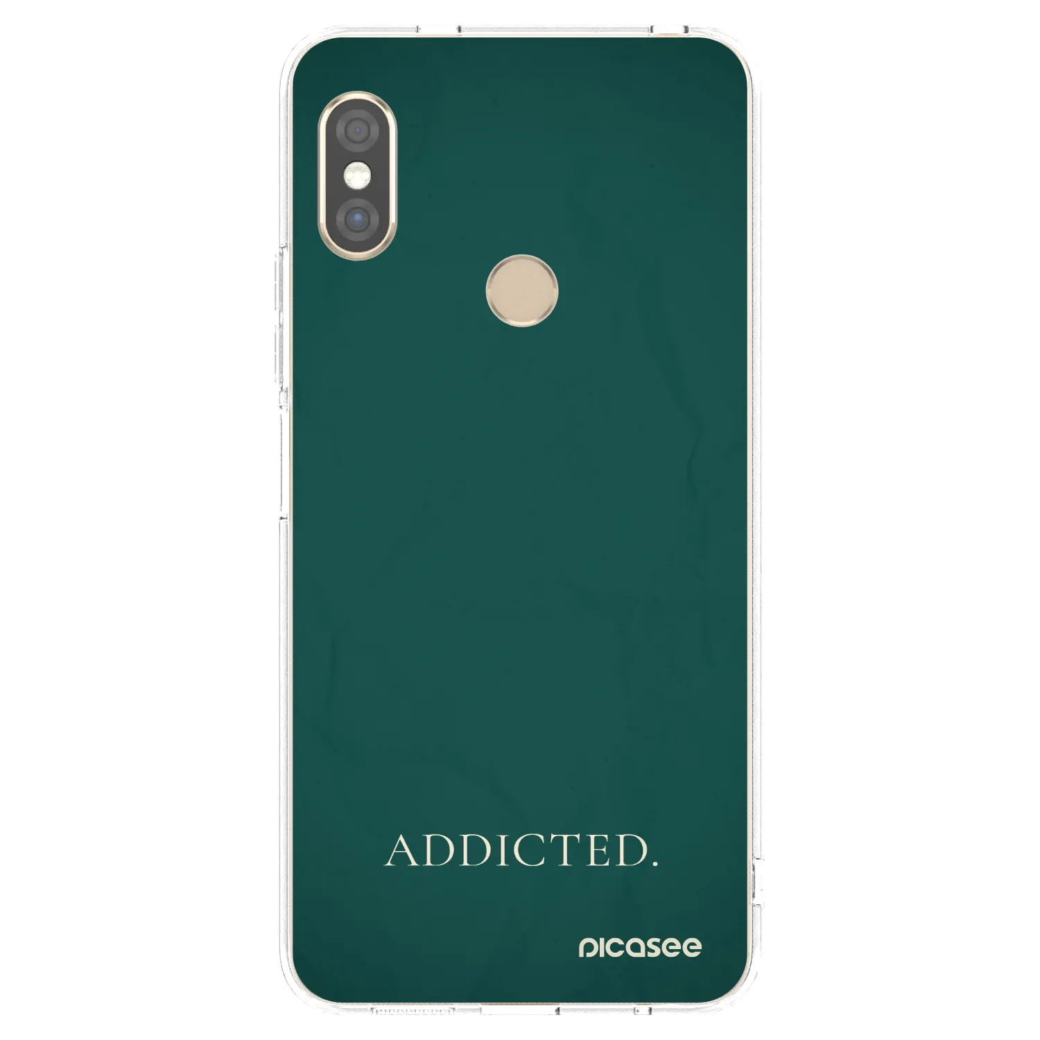 Picasee Xiaomi Redmi Note 5 Global Hülle - Transparentes Silikon - Addicted