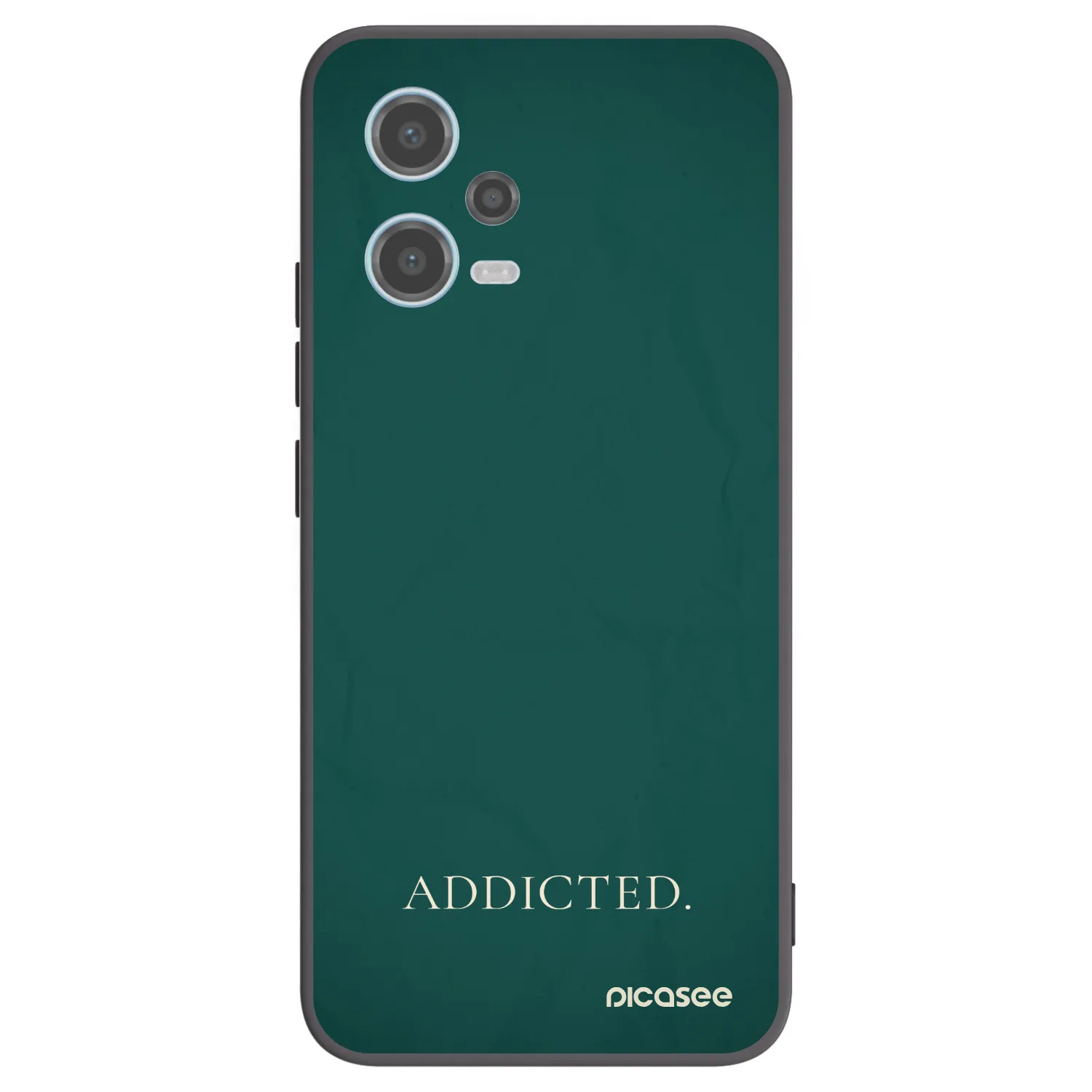 Picasee Xiaomi Redmi Note 12 5G Hülle - Schwarzes Silikon - Addicted