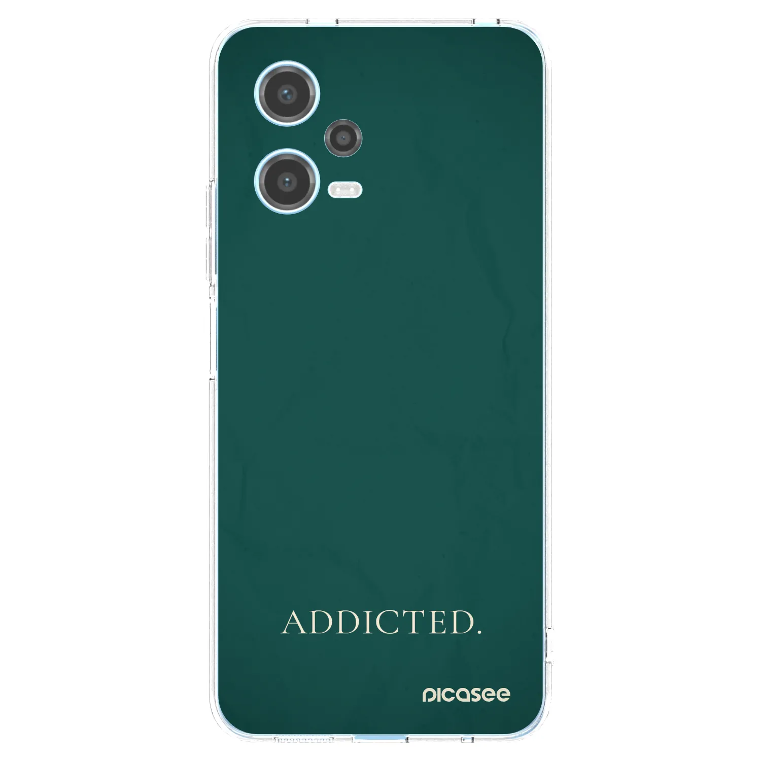Picasee Xiaomi Redmi Note 12 5G Hülle - Transparentes Silikon - Addicted