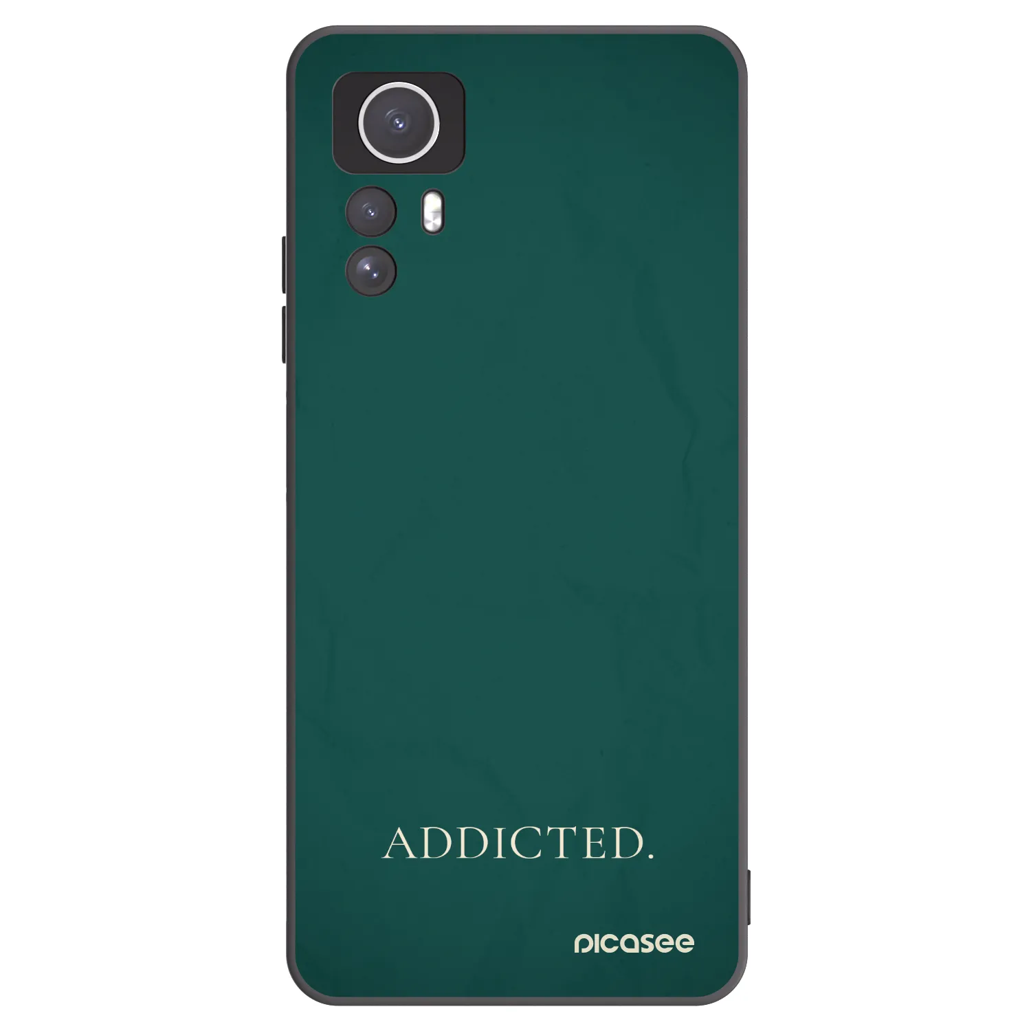 Picasee Xiaomi Redmi Note 12S Hülle - Schwarzes Silikon - Addicted