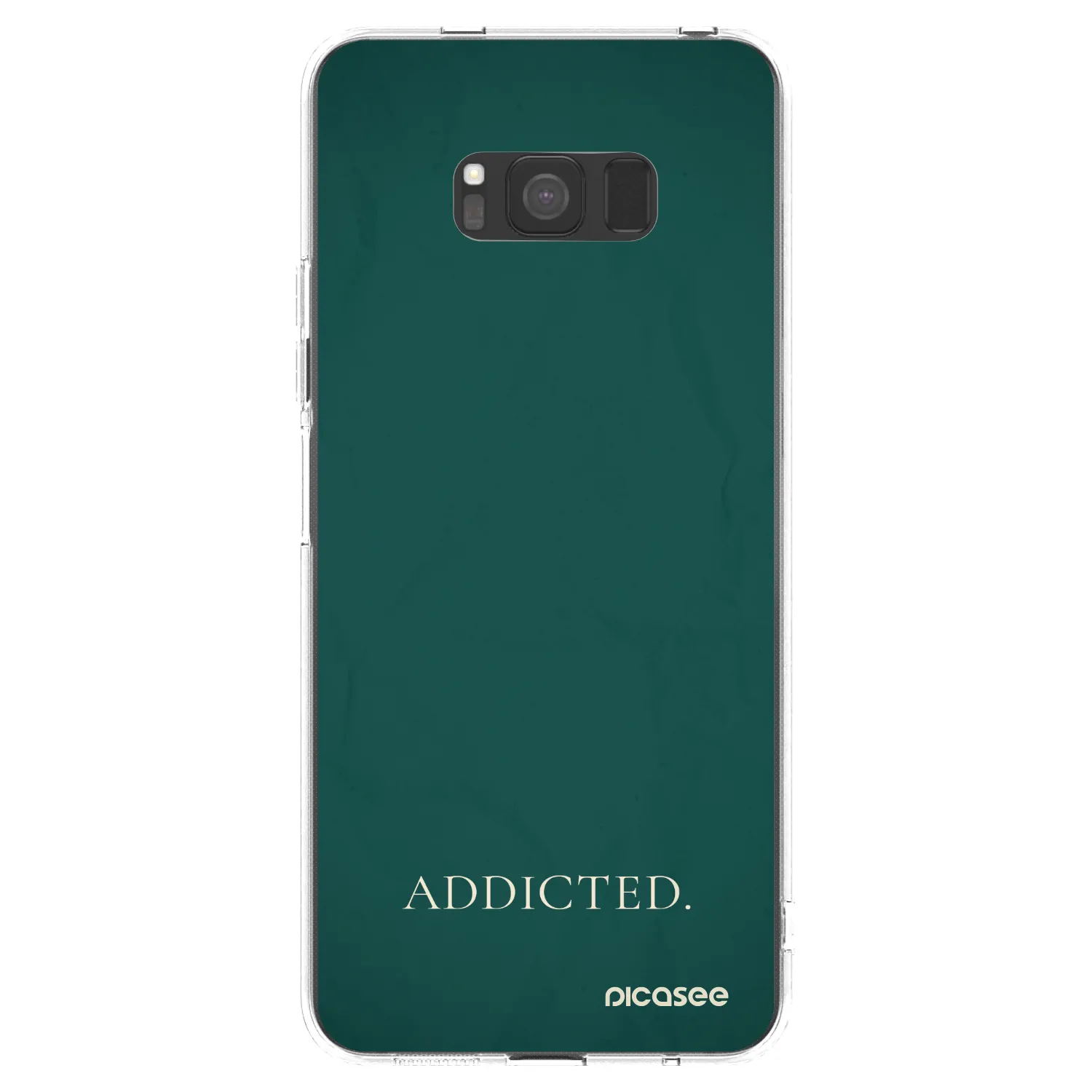 Picasee Samsung Galaxy S8 G950F Hülle - Transparentes Silikon - Addicted