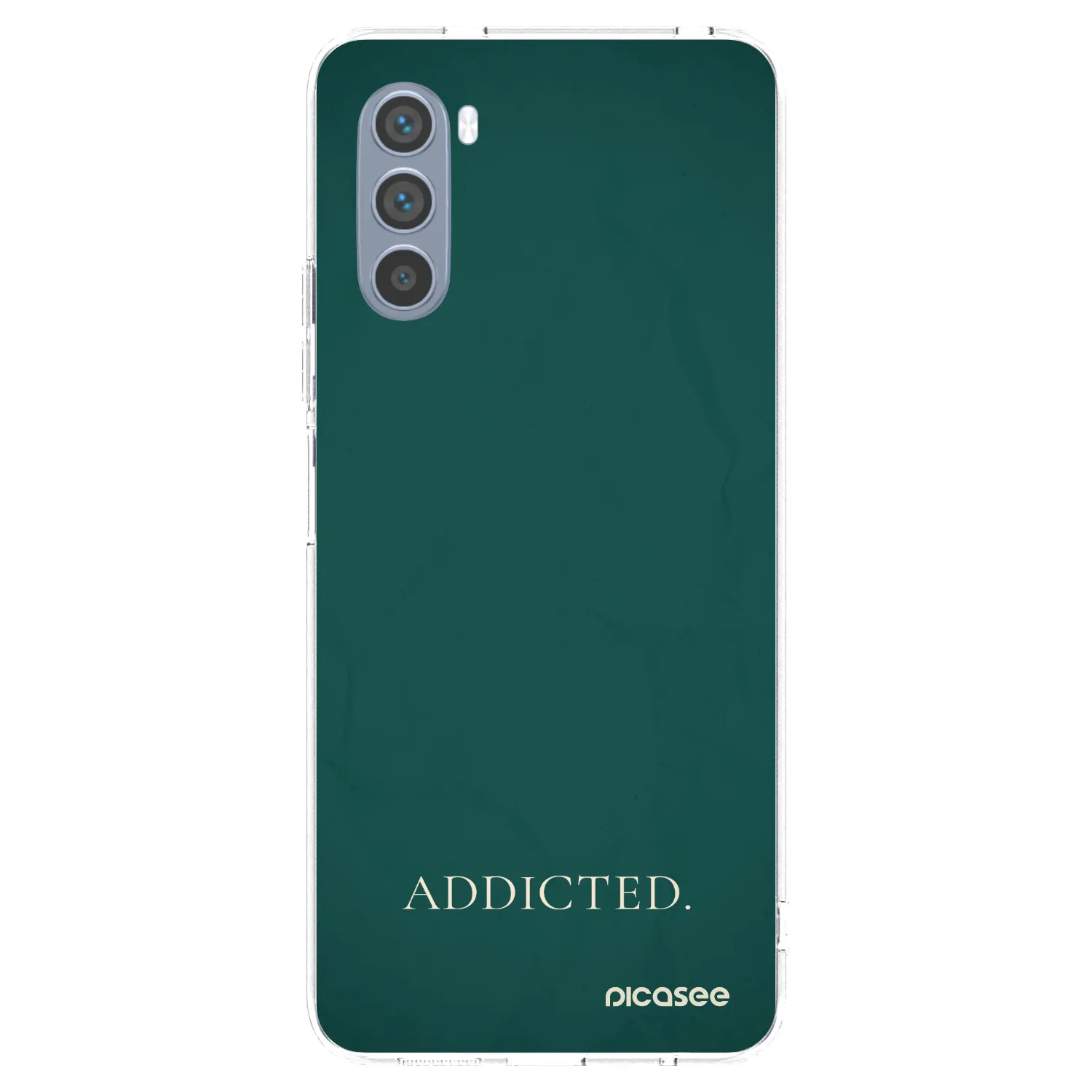 Picasee Motorola Moto G62 Hülle - Transparentes Silikon - Addicted