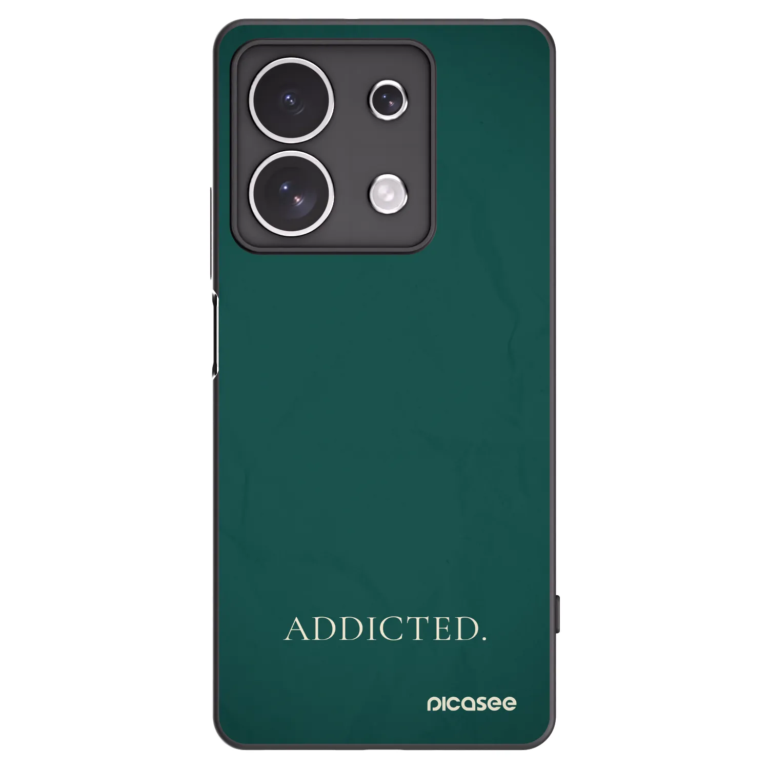 Picasee Xiaomi Redmi Note 13 4G Hülle - Schwarzes Silikon - Addicted