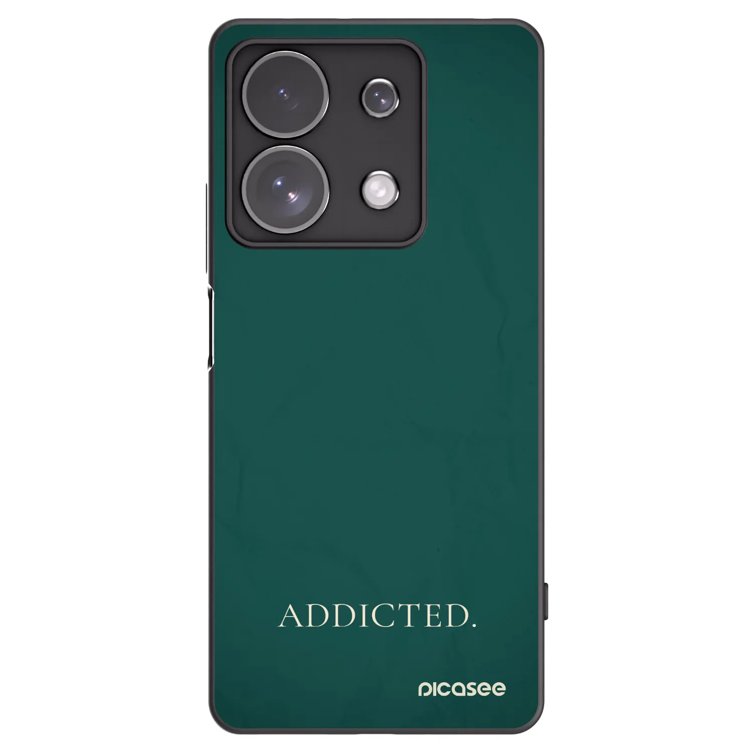 Picasee Xiaomi Redmi Note 13 Pro 4G Hülle - Schwarzes Silikon - Addicted