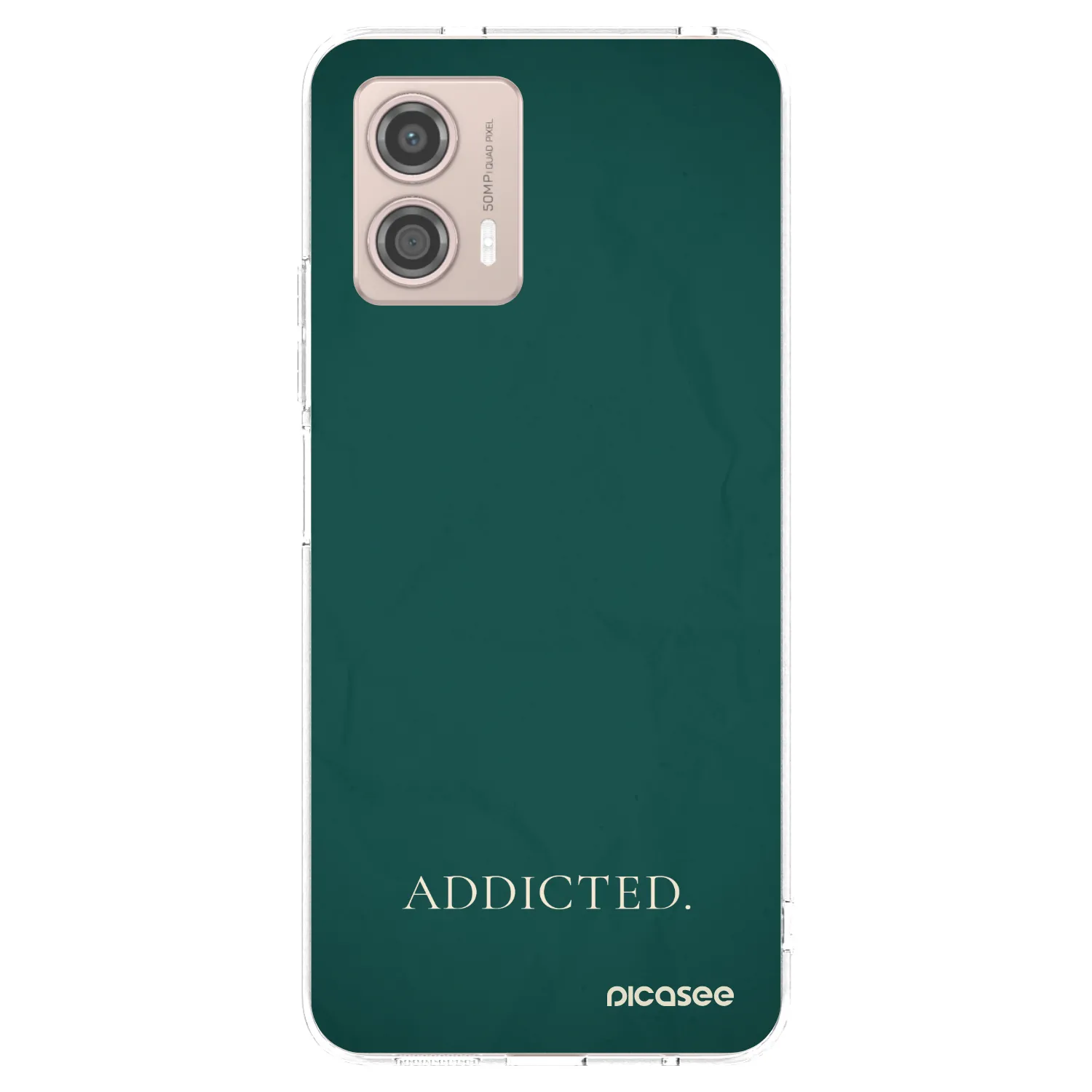 Picasee Motorola Moto G53 5G Hülle - Transparentes Silikon - Addicted