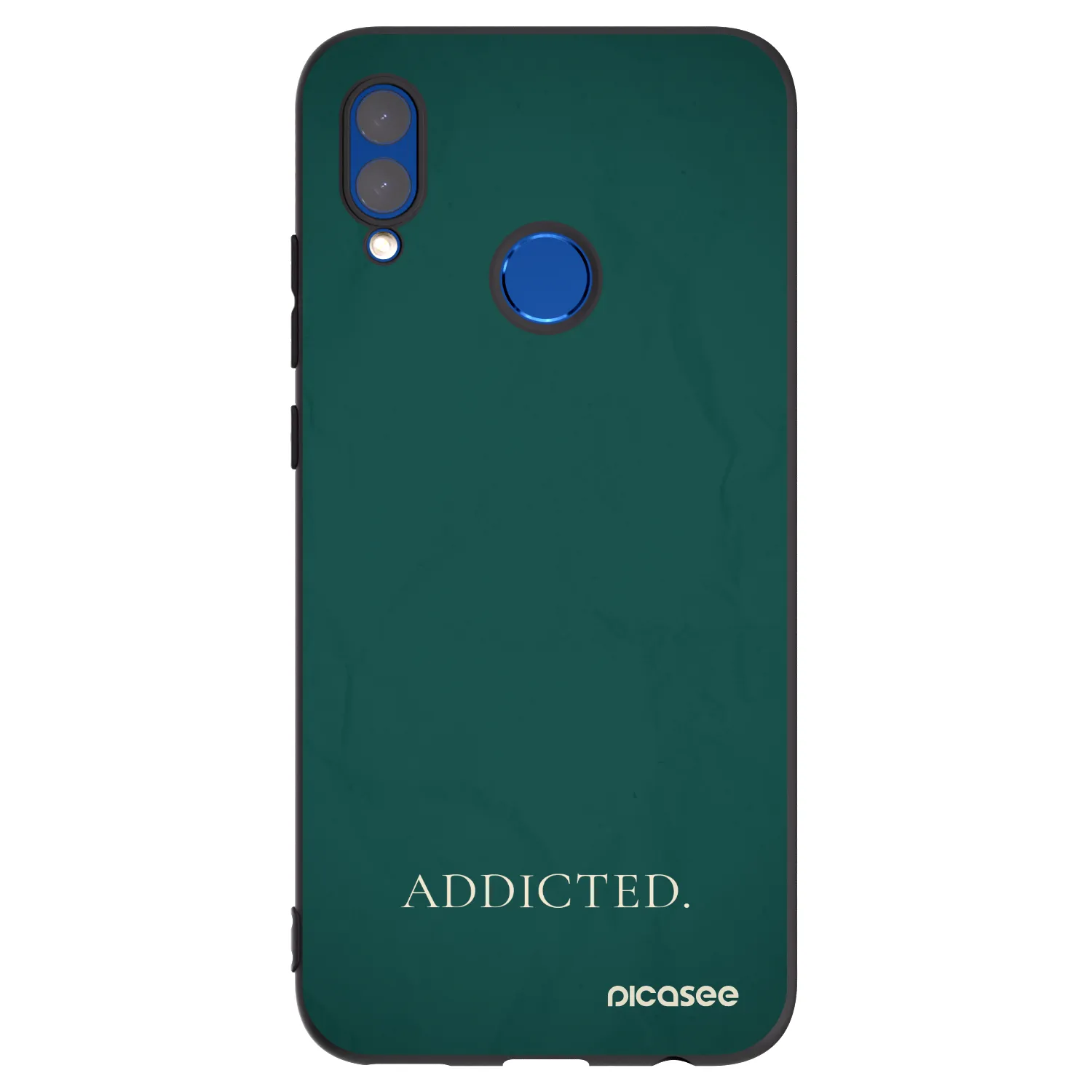 Picasee Huawei P Smart 2019 Hülle - Schwarzes Silikon - Addicted