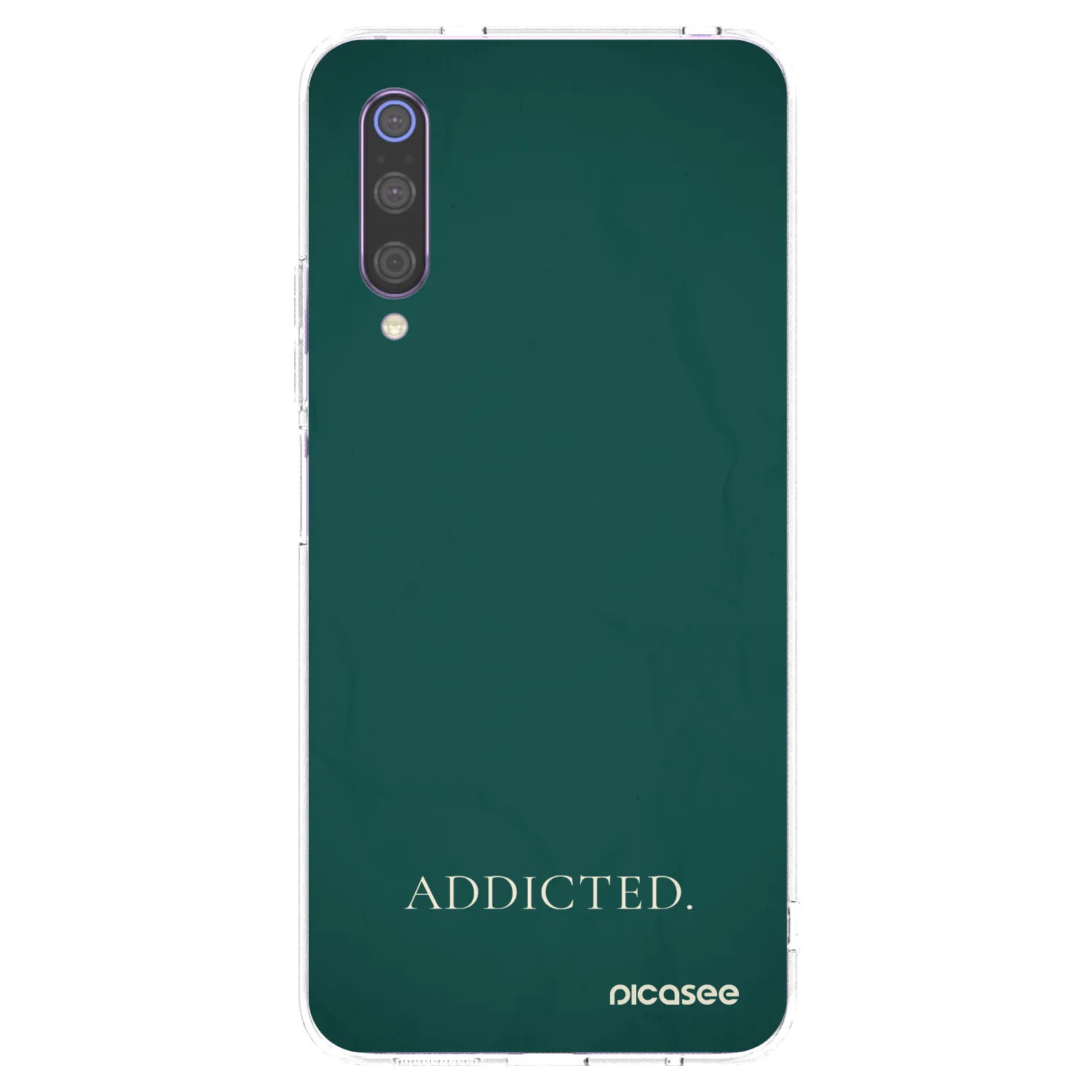 Picasee Xiaomi Mi 9 Hülle - Transparentes Silikon - Addicted