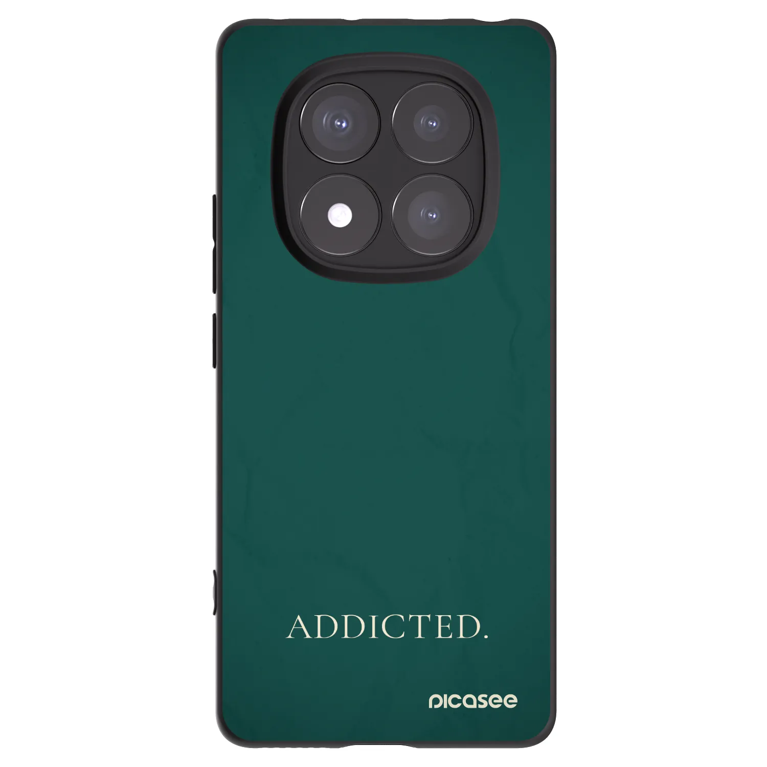 Picasee Xiaomi Redmi Note 14 Pro+ 5G Hülle - Schwarzes Silikon - Addicted