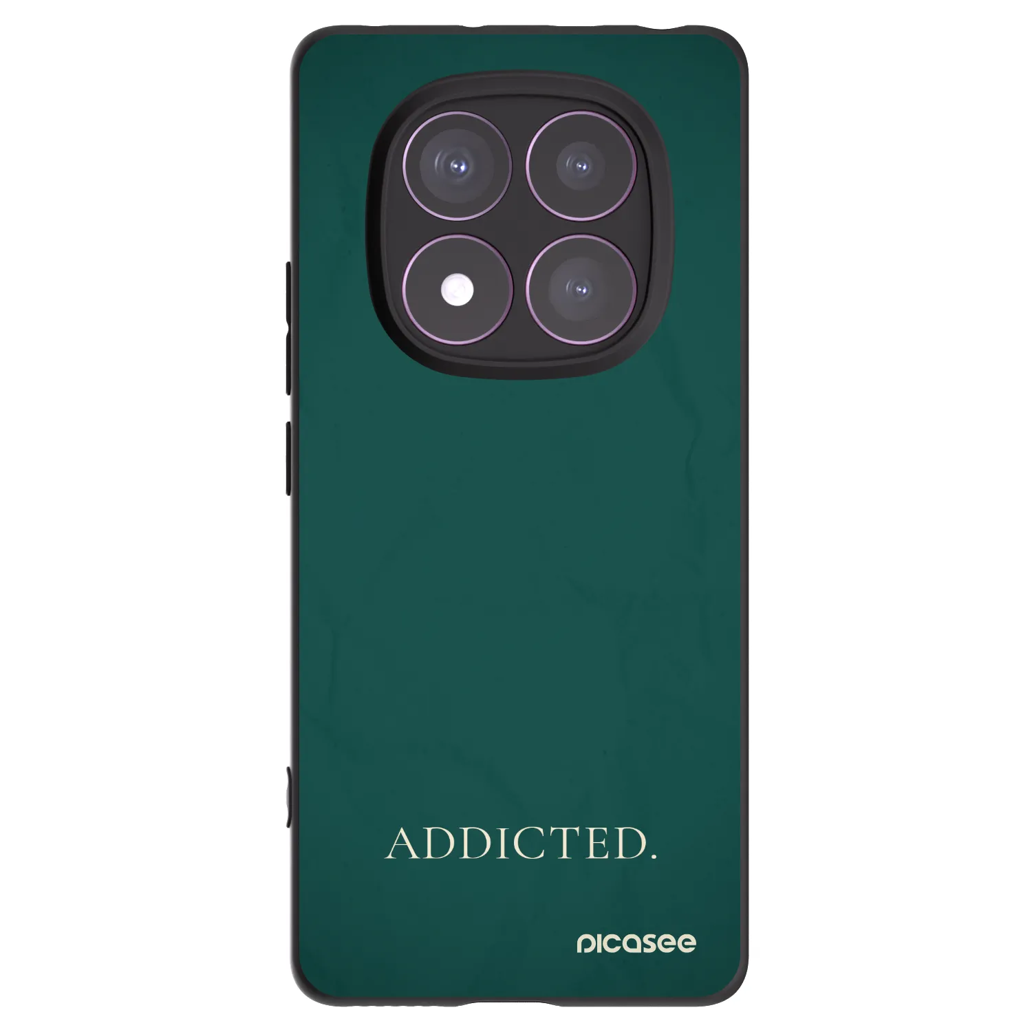 Picasee Xiaomi Redmi Note 14 Pro 4G Hülle - Schwarzes Silikon - Addicted