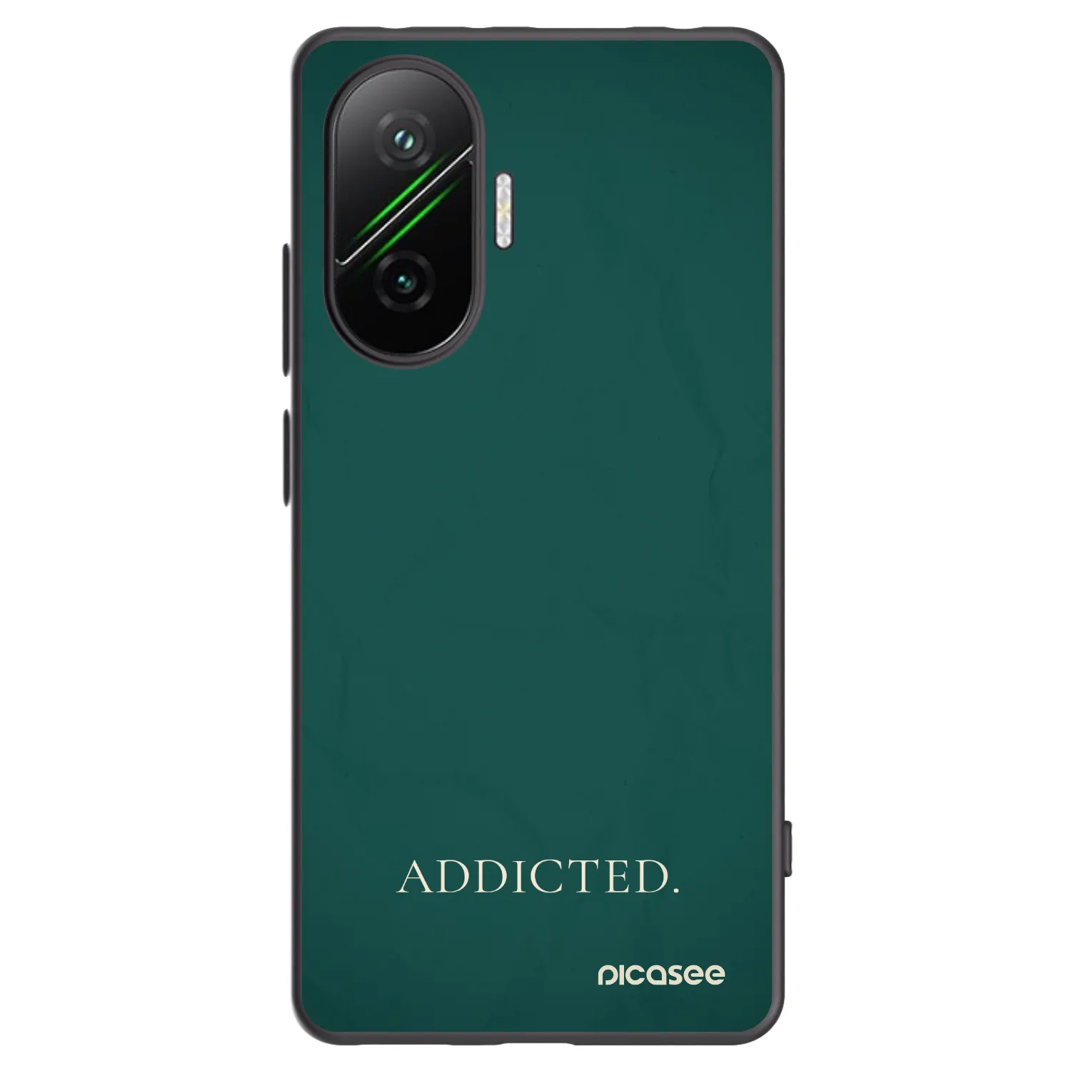 Picasee Xiaomi Poco F7 5G Hülle - Schwarzes Silikon - Addicted