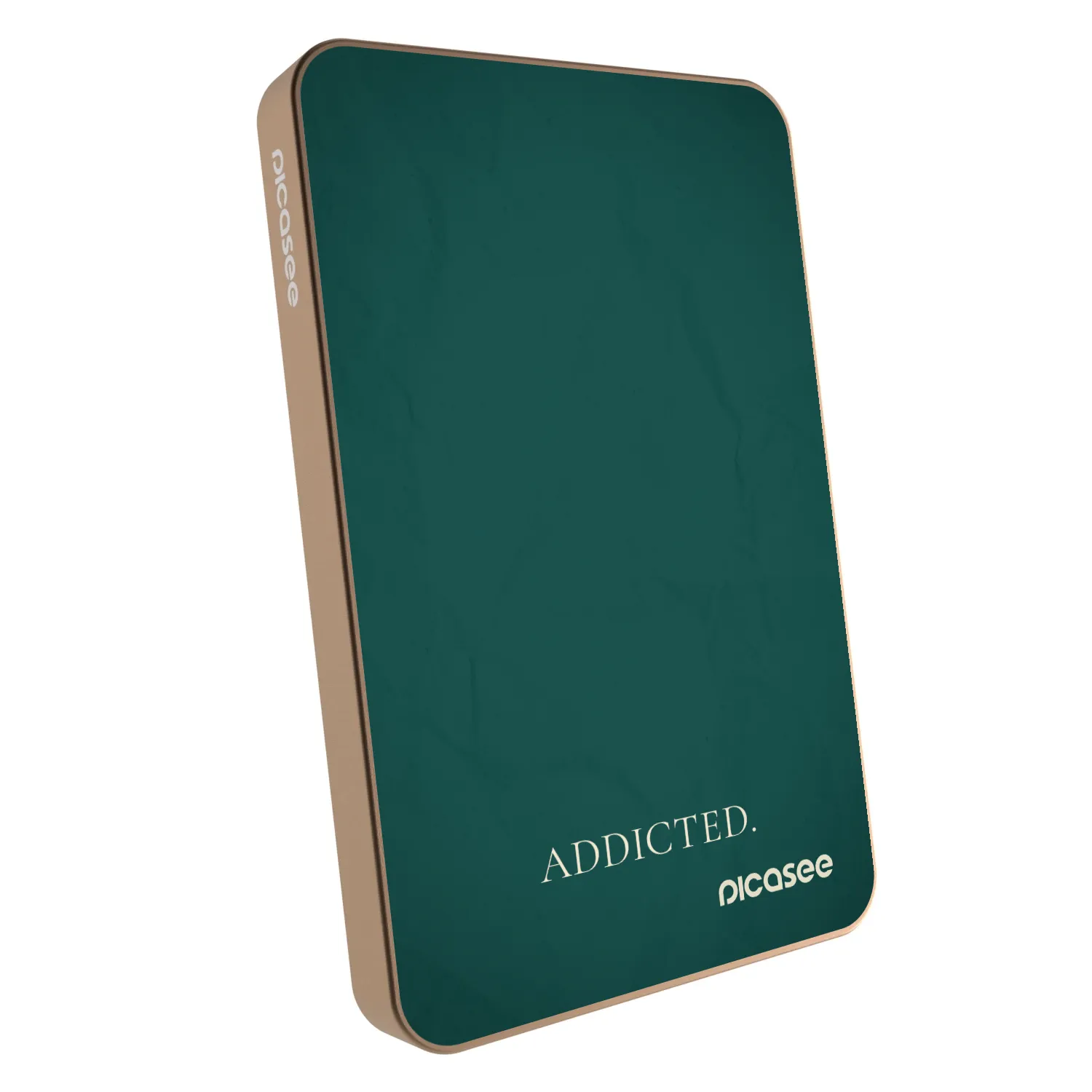 Picasee Powerbank mit MagSafe 5 000 mAh Golden - Addicted