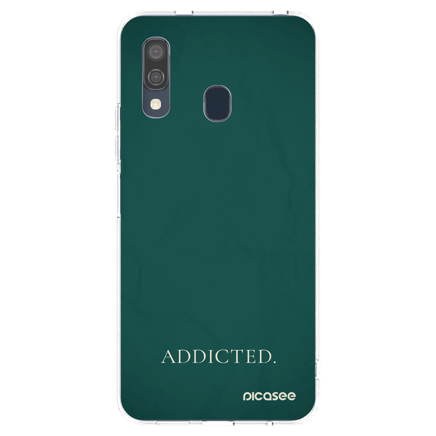 Picasee Samsung Galaxy A40 A405F Hülle - Transparentes Silikon - Addicted