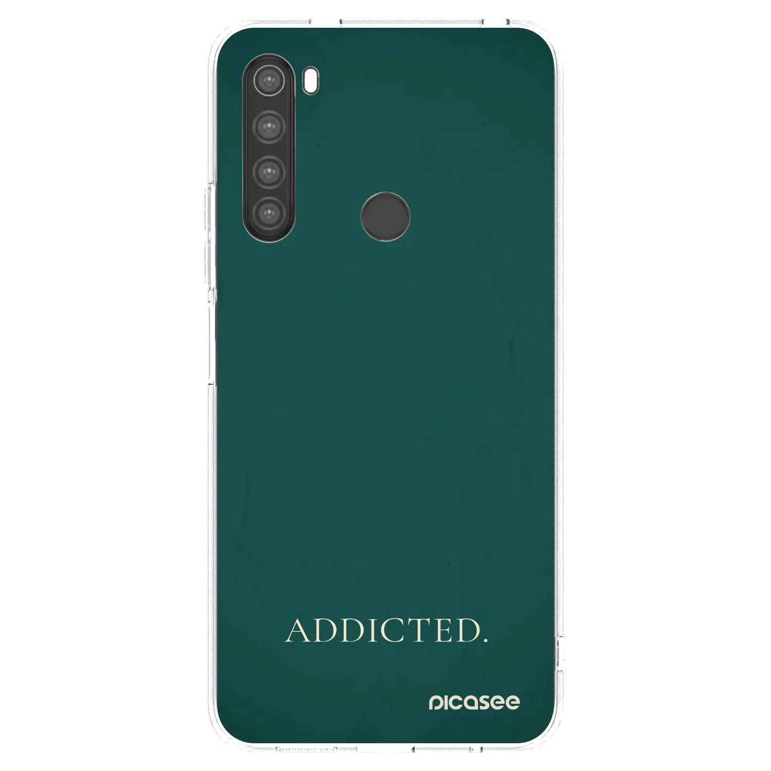 Picasee Xiaomi Redmi Note 8 Hülle - Transparentes Silikon - Addicted