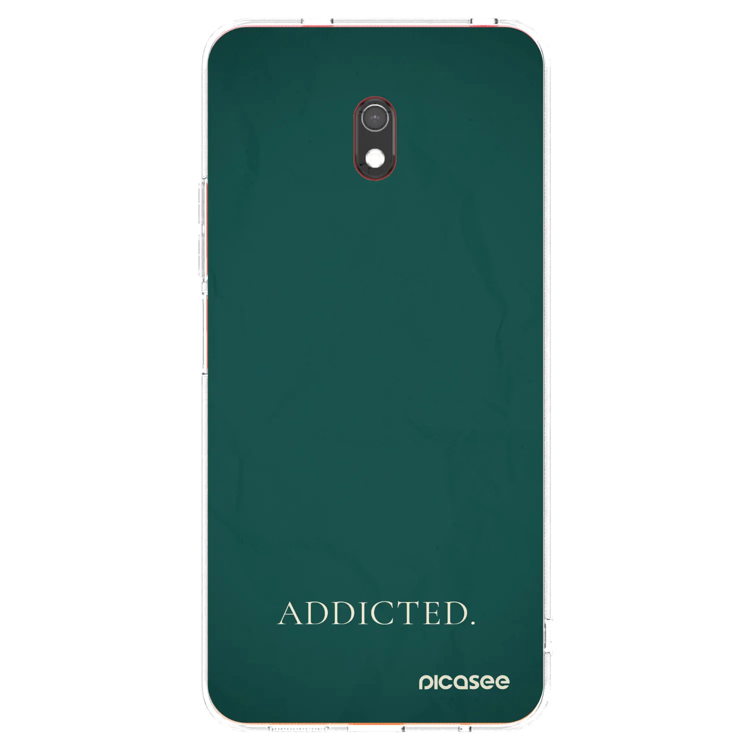 Picasee Xiaomi Redmi 8A Hülle - Transparentes Silikon - Addicted