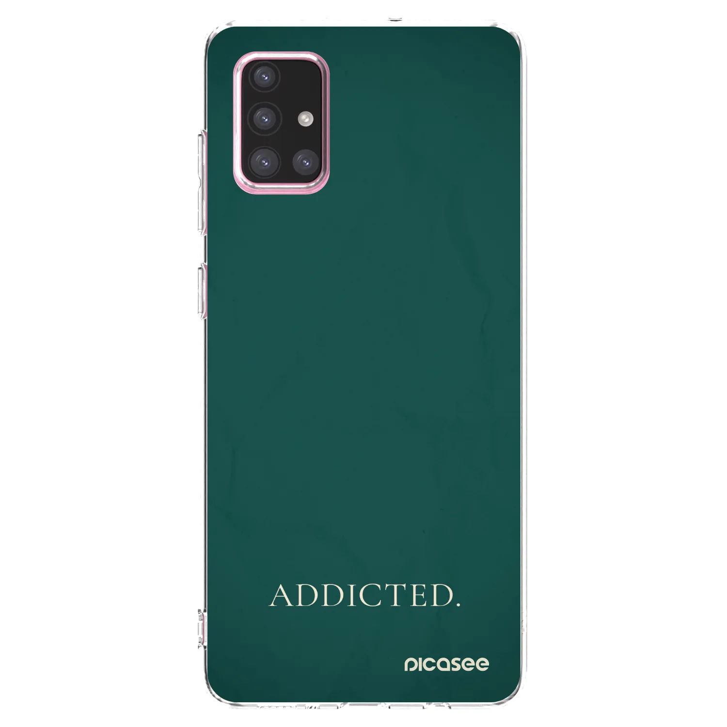 Picasee Samsung Galaxy A71 A715F Hülle - Transparentes Silikon - Addicted